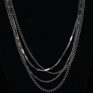 Extra Long Gold Tone Chain Necklace